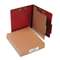 ACCO BRANDS, INC. Pressboard 25-Pt Classification Folders, Letter, 4-Section, Earth Red, 10/Box