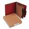 ACCO BRANDS, INC. Pressboard 25-Pt Classification Folders, Letter, 6-Section, Earth Red, 10/Box