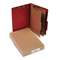 ACCO BRANDS, INC. Pressboard 25-Pt Classification Folders, Legal, 6-Section, Earth Red, 10/Box