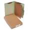 ACCO BRANDS, INC. Pressboard 25-Pt Classification Folders, Legal, 4-Section, Leaf Green, 10/Box