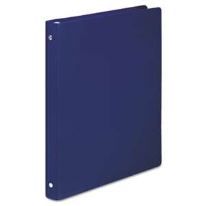 ACCO BRANDS, INC. ACCOHIDE Poly Round Ring Binder, 23-pt. Cover, 1/2" Cap, Dark Blue