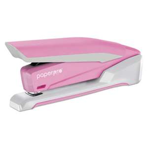 ACCENTRA, INC. inCOURAGE 20 Desktop Stapler, 20-Sheet Capacity, Pink/White