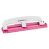 ACCENTRA, INC. inCOURAGE Three-Hole Punch, 12-Sheet Capacity, Pink