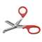 ACME UNITED CORPORATION Stainless Steel Office Snips, 7" Long, Red