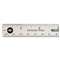 ACME UNITED CORPORATION Stainless Steel Office Ruler With Non Slip Cork Base, 6"