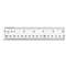 ACME UNITED CORPORATION See Through Acrylic Ruler, 12", Clear