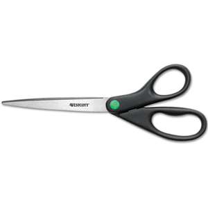 ACME UNITED CORPORATION KleenEarth Recycled Scissors, Black, 9" Long