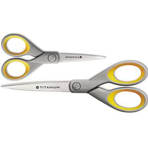 ACME UNITED CORPORATION Titanium Bonded Scissors Set, 5" and 7" Long, 2/Pack