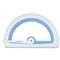 ACME UNITED CORPORATION Soft Touch School Protractor With Microban Protection, Assorted Colors