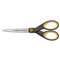 Non-Stick Titanium Bonded Scissors, 7" Long, 3" Cut Length, Gray/Yellow Straight Handle