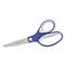 ACME UNITED CORPORATION Straight KleenEarth Soft Handle Scissors, 7" Long, Blue/Gray