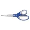ACME UNITED CORPORATION Straight KleenEarth Soft Handle Scissors, 8" Long, Blue/Gray