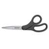 ACME UNITED CORPORATION KleenEarth Basic Plastic Handle Scissors, 7" Long, Pointed, Black