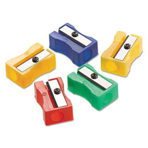 ACME UNITED CORPORATION Manual Pencil Sharpeners, Red/Blue/Green/Yellow, 4w x 2d x 1h, 24/Pack