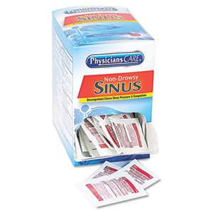 ACME UNITED CORPORATION Sinus Decongestant Congestion Medication, 10mg, One Tablet/Pack, 50 Packs/Box