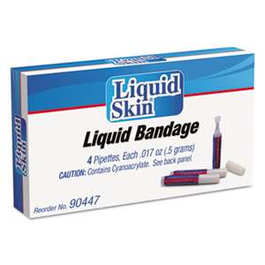 ACME UNITED CORPORATION Liquid Bandage, 0.017 oz Pipette, 4/Box