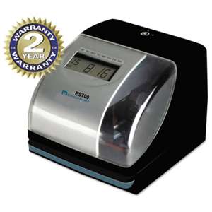 ACRO PRINT TIME RECORDER ES700 Digital AutomaticTime Recorder, Silver and Black