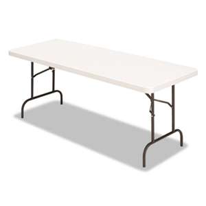 ALERA Banquet Folding Table, Rectangular, Radius Edge, 60 x 30 x 29, Platinum/Charcoal