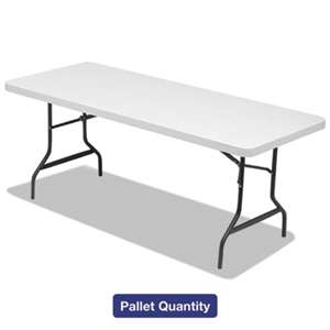 ALERA Folding Table, 72w x 30d x 29h, Platinum/Charcoal, 15/Pallet