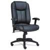 ALERA Alera CC Series Executive High-Back Swivel/Tilt Leather Chair, Black