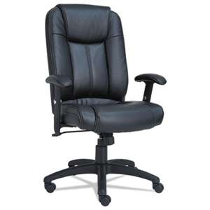 ALERA Alera CC Series Executive High-Back Swivel/Tilt Leather Chair, Black