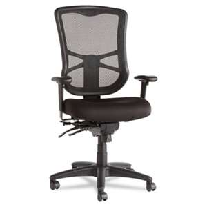 ALERA Alera Elusion Series Mesh High-Back Multifunction Chair, Black