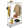 ALERA Wire Shelving Garment Rack, Coat Rack, Stand Alone Rack w/Casters, Silver