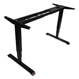 ALERA 3-Stage Electric Adjustable Table Base w/Memory Controls, 25" to 50 3/4"H, Black