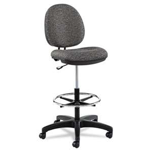 ALERA Alera Interval Series Swivel Task Stool, Tone-On-Tone Fabric, Graphite Gray