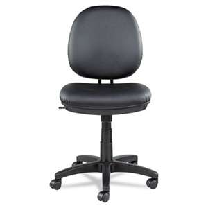 ALERA Alera Interval Series Swivel/Tilt Task Chair, Leather, Black