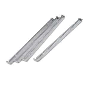 ALERA Two Row Hangrails for 30" or 36" Files, Aluminum, 4/Pack