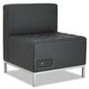 ALERA Alera QUB Series Powered Armless L Sectional, 26 3/8 x 26 3/8 x 30 1/2, Black