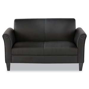 ALERA Alera Reception Lounge Furniture, Loveseat, 55-1/2w x 31-1/2d x 32h, Black