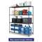 ALERA All-Purpose Wire Shelving Starter Kit, 4-Shelf, 60 x 24 x 72, Black Anthracite+