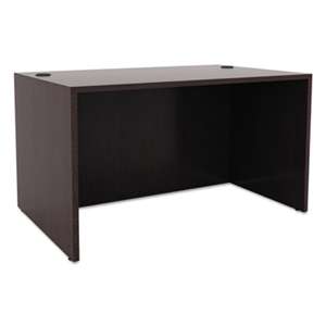 ALERA Alera Valencia Series Straight Desk Shell, 47 1/4w x 29 1/2d x 29 5/8h, Espresso