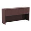 ALERA Alera Valencia Series Hutch with Doors, 64 3/4w x 15d x 35 1/2h, Mahogany