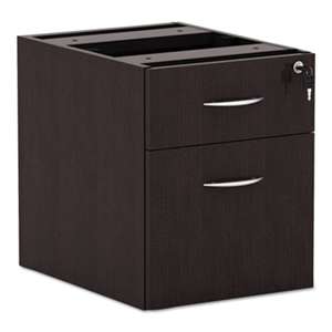 ALERA Alera Valencia Series 3/4 Box/File Pedestal,15 5/8w x 20 1/2d x 19 1/4h,Espresso