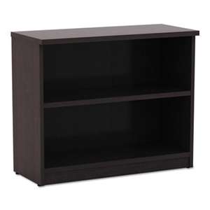 ALERA Alera Valencia Series Bookcase, Two-Shelf, 31 3/4w x 14d x 29 1/2h, Espresso