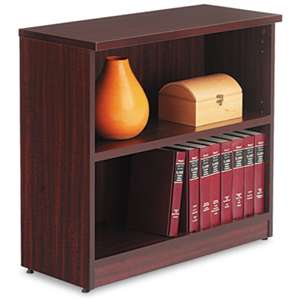 ALERA Alera Valencia Series Bookcase, Two-Shelf, 31 3/4w x 14d x 29 1/2h, Mahogany