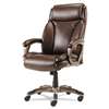 ALERA Alera Veon Series Executive HighBack Leather Chair, Coil Spring Cushioning,Brown