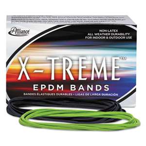 ALLIANCE RUBBER X-treme File Bands, 117B, 7 x 1/8, Lime Green, Approx. 175 Bands/1lb Box