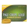 ALLIANCE RUBBER Pale Crepe Gold Rubber Bands, Sz. 32, 3 x 1/8, 1lb Box