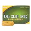 ALLIANCE RUBBER Pale Crepe Gold Rubber Bands, Sz. 64, 3-1/2 x 1/4, 1lb Box