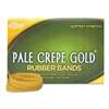 ALLIANCE RUBBER Pale Crepe Gold Rubber Bands, Sz. 117B, 7 x 1/8, 1lb Box
