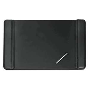 ARTISTIC LLC Sagamore Desk Pad w/Flip-Open Side Panels, 36 x 20, Black