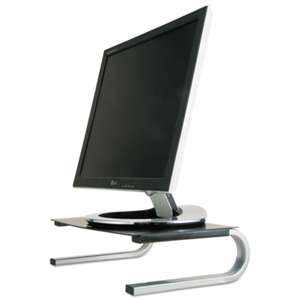 ALLSOP, INC. Redmond Monitor Stand, 14 5/8 x 11 x 4 1/4, Black/Gray/Silver