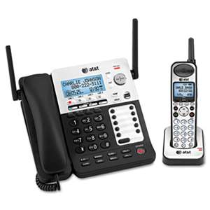 VTECH COMMUNICATIONS SB67138 DECT6 Phone/Ans System, 4 Line, 1 Corded/1 Cordless Handset