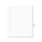 AVERY-DENNISON Avery-Style Legal Exhibit Side Tab Divider, Title: 16, Letter, White, 25/Pack