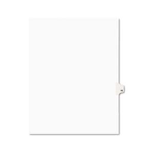AVERY-DENNISON Avery-Style Legal Exhibit Side Tab Divider, Title: 16, Letter, White, 25/Pack