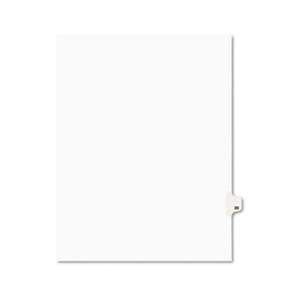 AVERY-DENNISON Avery-Style Legal Exhibit Side Tab Divider, Title: 20, Letter, White, 25/Pack